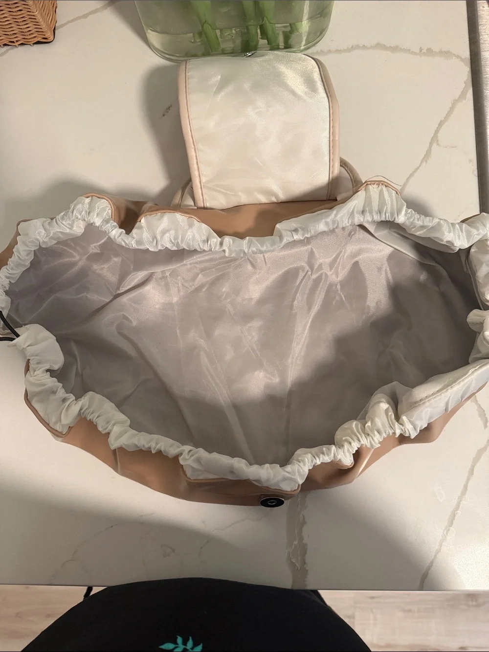 Women's Beige Jewelry Bag